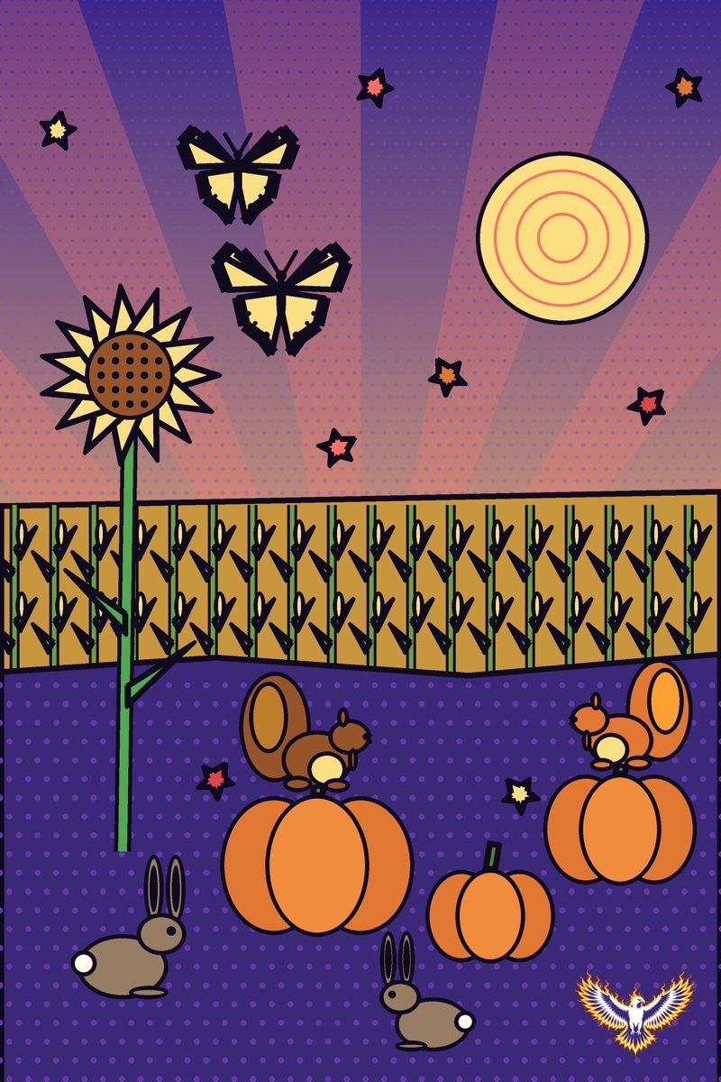 Front of today’s postcard: Harvest Gathering